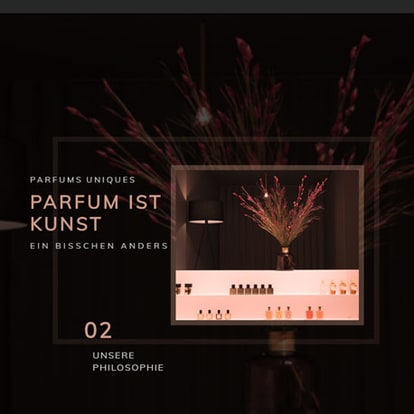 Webdesign München Parfums Uniques