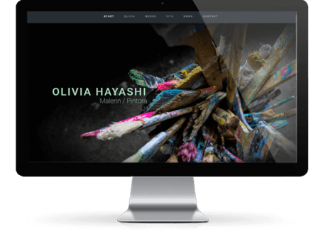 Webdesign München Referenzen Webseite Olivia Hayashi